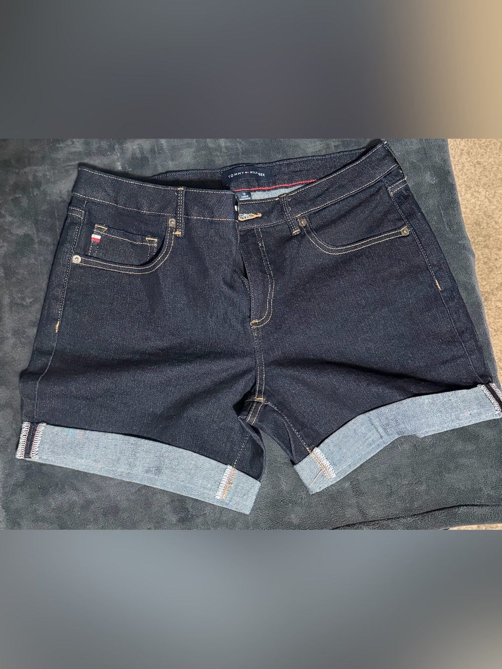Tommy Hilfiger Dark Indigo Denim Jean Shorts